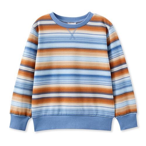 Milky Ombre Stripe Fleece Sweat 00-1Y